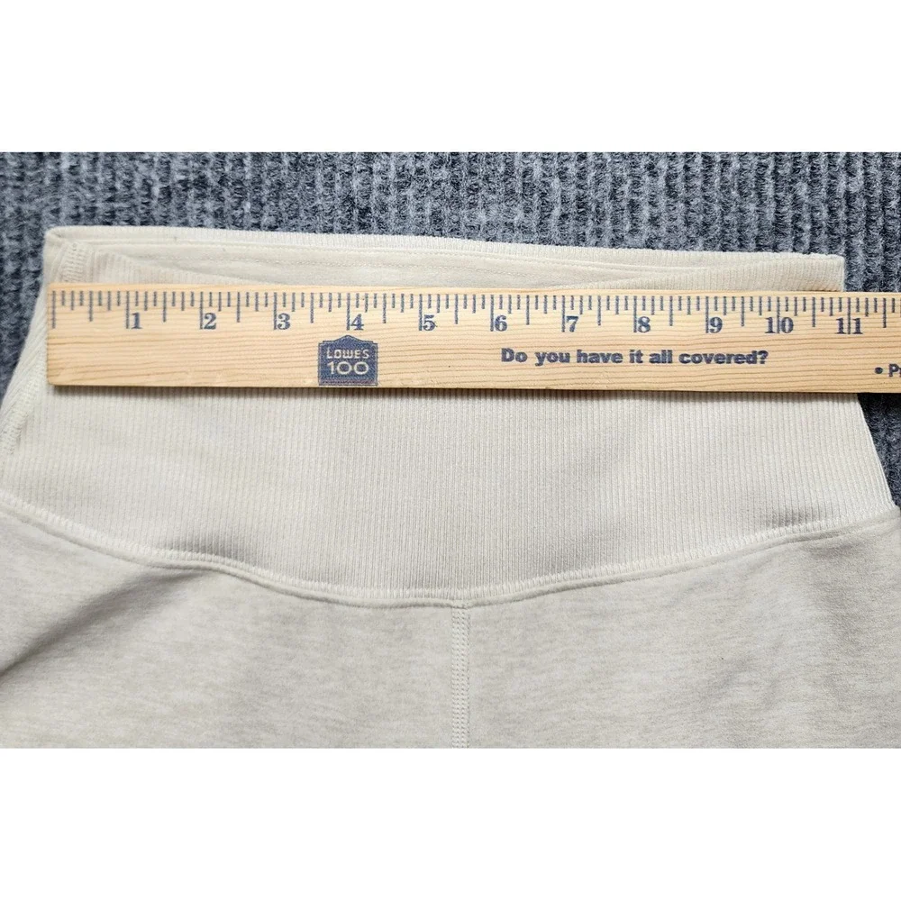 Alo Yoga Goddess Ribbed Legwarmers Leggings Heather Beige Small W5432R